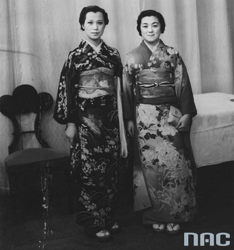 Chieko Hara and Miua Kai, Warsaw 1937. Photo: NAC / www.nac.gov.pl